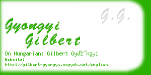 gyongyi gilbert business card